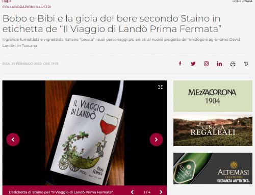 WineNews: Bobo e Bibi e la gioia del bere secondo Staino in etichetta de “Il Viaggio di Landò Prima Fermata”