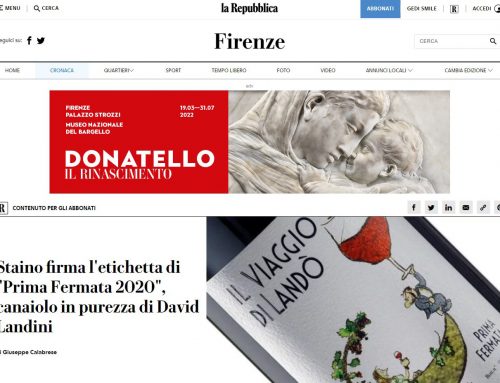 La Repubblica: Staino firma l’etichetta di “Prima Fermata 2020”